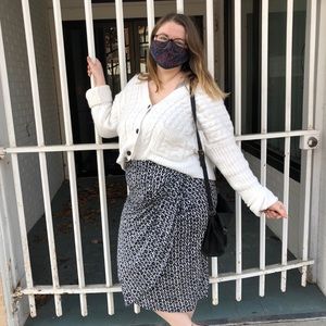 Comfy Patterned Midi Skirt